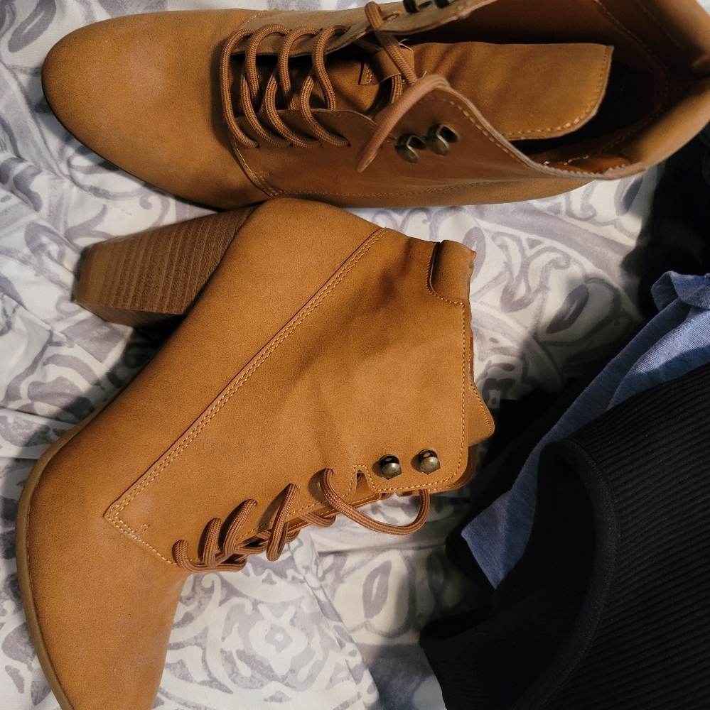 Tan boots